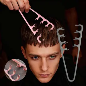 Foldable Root Lifting Hair Comb for Bang Volume and Fluffy Styling, Hair Volumizer, Wide-Tooth Texture Comb with Volume Clip Design for Lifting Roots and Adding Fullness, Korean Style Hair Styling Tool for Everyday Use