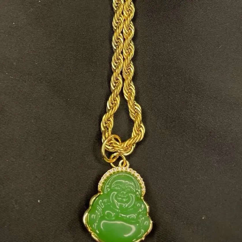 Lucky Laughing Buddha Natural Crystal Jade Chain Lucky Laughing Buddha Natural Crystal Jade Chain
