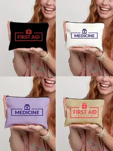 Portable First Aid Kit, Large Capacity Outdoor Medicine Storage Bag, Multifunctional Emergency Medical Pack for Travel Home Dorm Office, Travel Friendly Kit