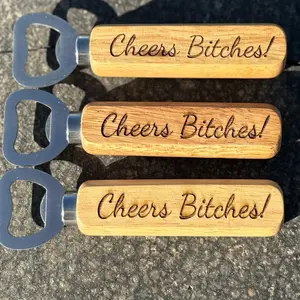 Custom Wooden Bottle Opener - Kitchen Utensils for Versatile Use