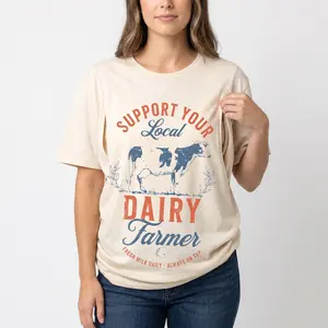 giftifymama Support Your Local Farmer Nursing T-shirt — Women's Loose-fitting Nursing Top with Zipper, Soft Pure Cotton Fabric, High Elasticity and Comfort, Convenient for Nursing, Suitable for Pregnancy and Postpartum. #TikTokShopHolidayHaul