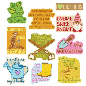 Gardening Sticker Extra Large Stickers for Adults Funny Plant Lovers Adhesives with Memes Funny Stickers with Colorful Graphic Decals Multi