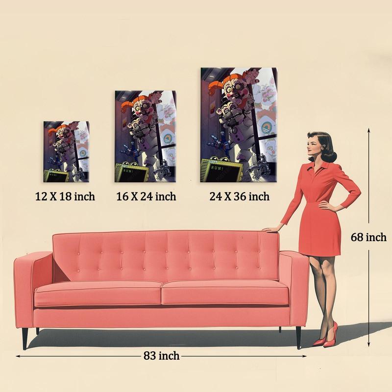 FNAF Fine Art Print Five Nights at Freddy's Sister Location