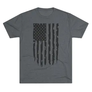 Unisex Tri-Blend Crew Tee Fabric Menswear Soft Man Top