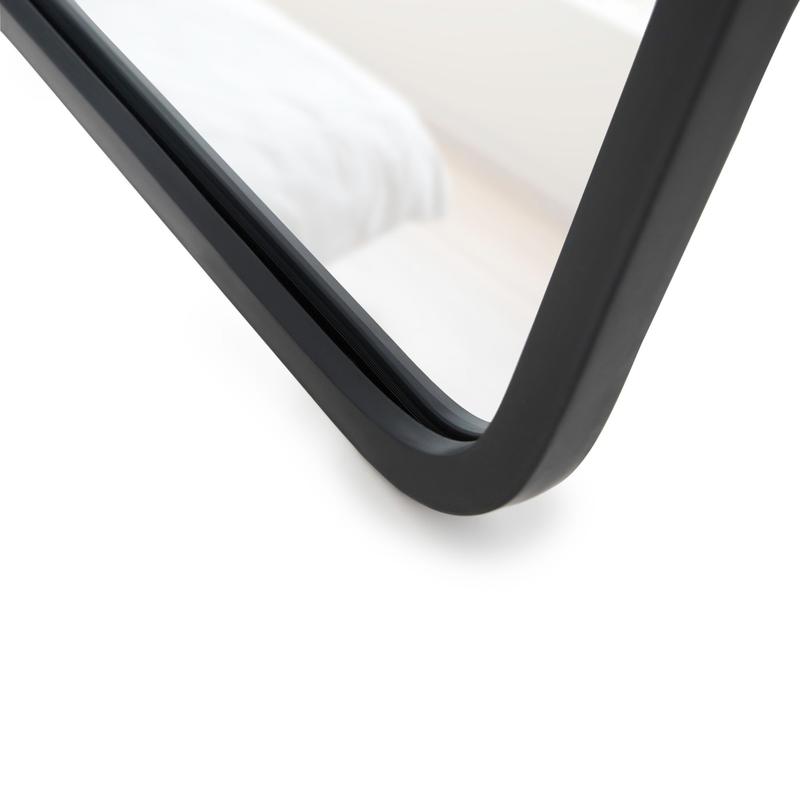 Umbra Hub Leaning Mirror, Full-Length Wall-Mounted or Leaning Mirror with Modern Rubber Frame Decor Lightweight