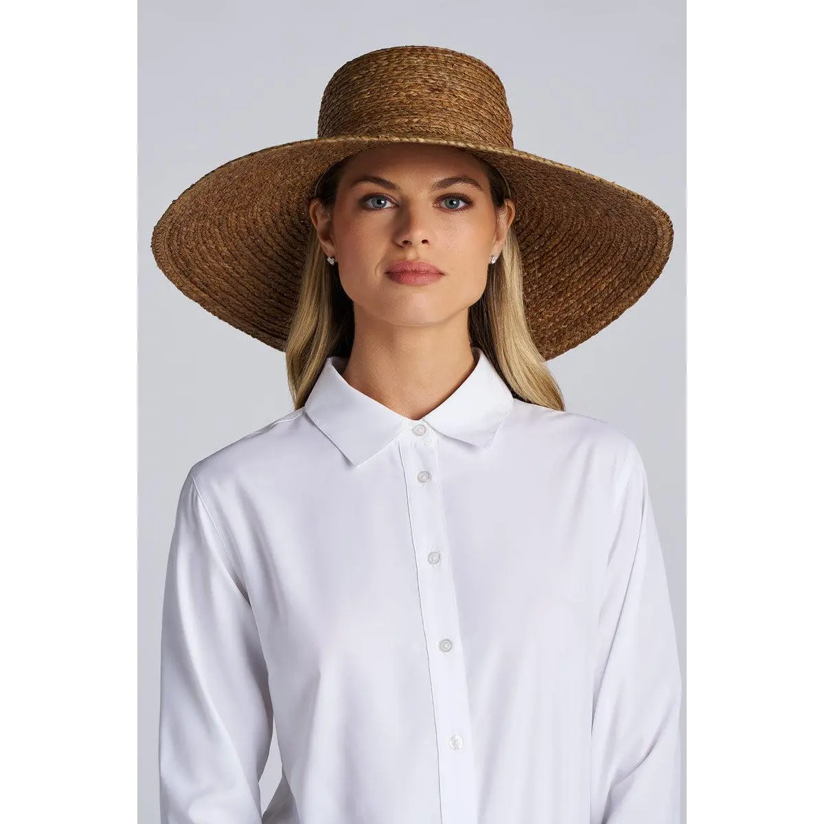 Magnolia Sun Hat in Raffia Palm | Brown