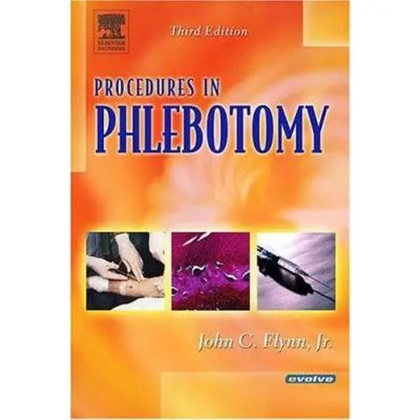 Used Phlebotomy Procedures Book - John C. Flynn, Paperback, 322 Pages, Very Good Condition, English, Saunders, Expanded Exam, 0.99 lbs
