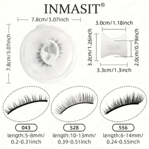 [Local Warehouse] [3 Pairs] [6 Pairs] Self-Adhesive Glue-Free False Eyelash Clusters, 3D Fluffy Curly & Dense Lashes, Natural Reusable Synthetic Fiber Lashes, Essential for Daily & Party Makeup