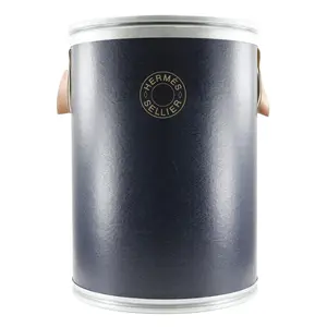 Pre-owned HERMÈS Others Small Leather Goods Hermes Aluminum Saddle Box Large Antique