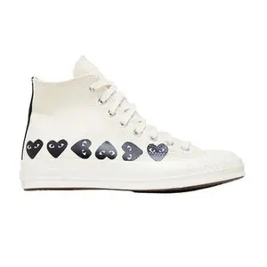 Comme des Garçons PLAY x Chuck 70 High 'Multi Heart - Milk Black'