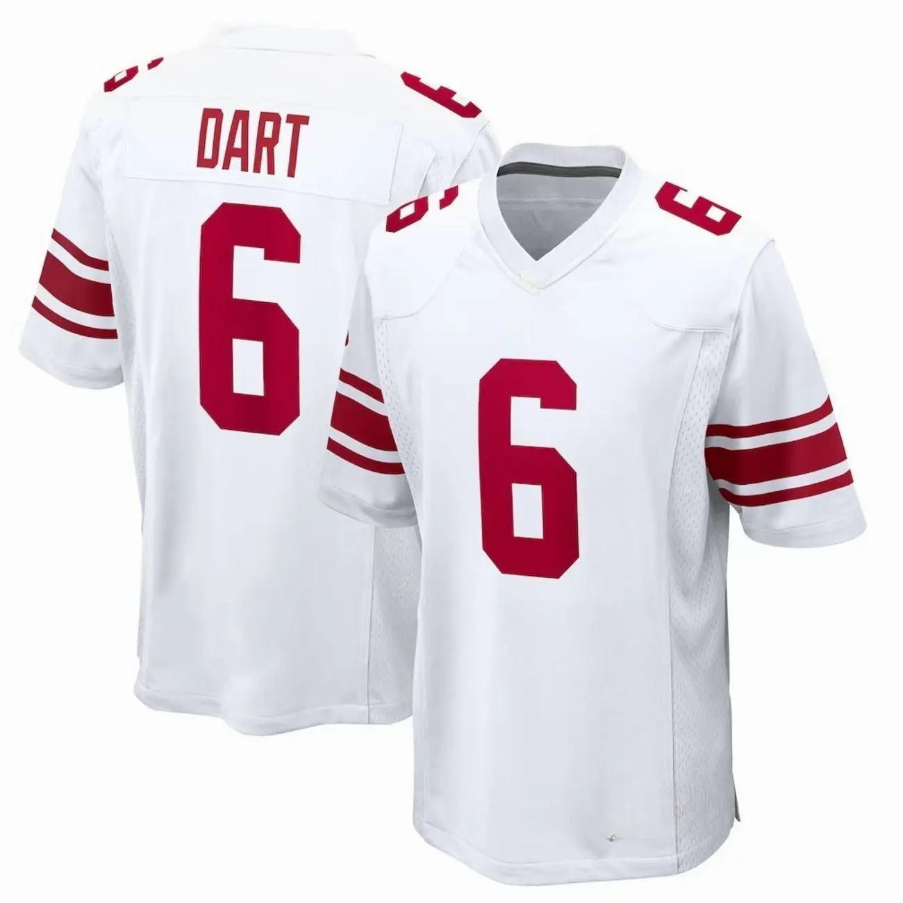 Unisex Football inspired by Skattebo 44 New York Game Jersey - White