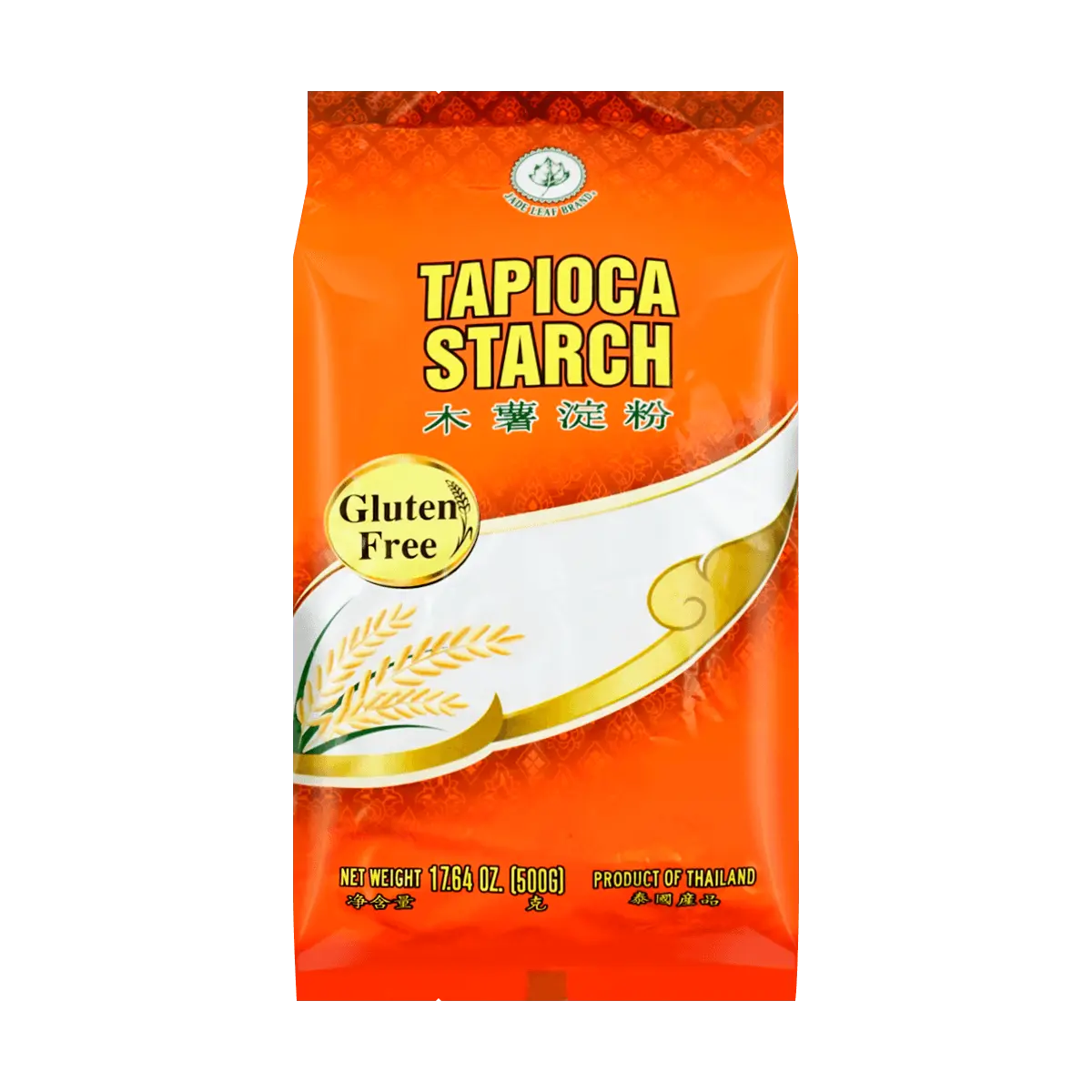 Jade Leaf Thai Tapioca Starch Flour - 500g (1.1 lb) - Premium Gluten-Free Thickener for Cooking, Baking, Bubble Tea, and Desserts