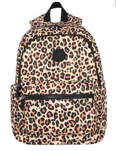 Leopard print backpack