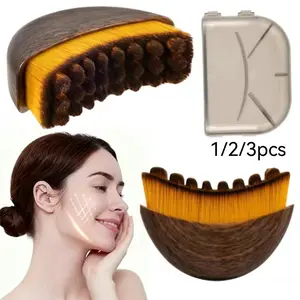 Lymphatic Drainage Face Brush – Jawline & Chin Sculpting Dry Brushing Massager for Facial Fatigue Relief, Ergonomic Design for Precise Skin Fit, Facial Care Tools