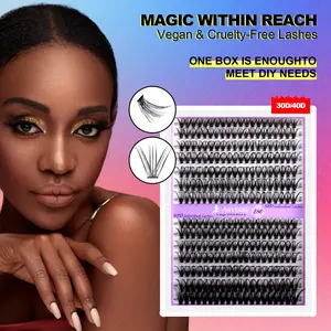 Lash Clusters Wispy Eyelash Clusters 280pcs 10-18mm Cluster Eyelash Extensions