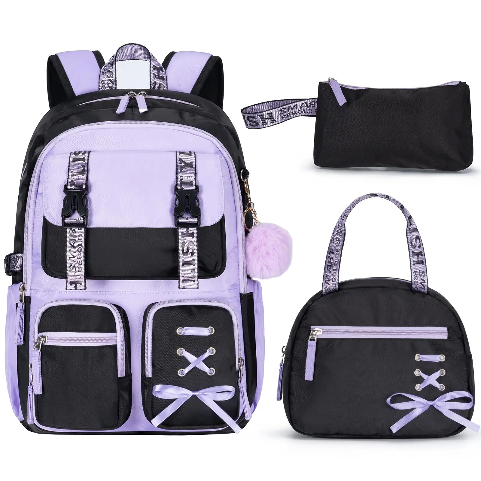 C1.Black purple (with bow tie)