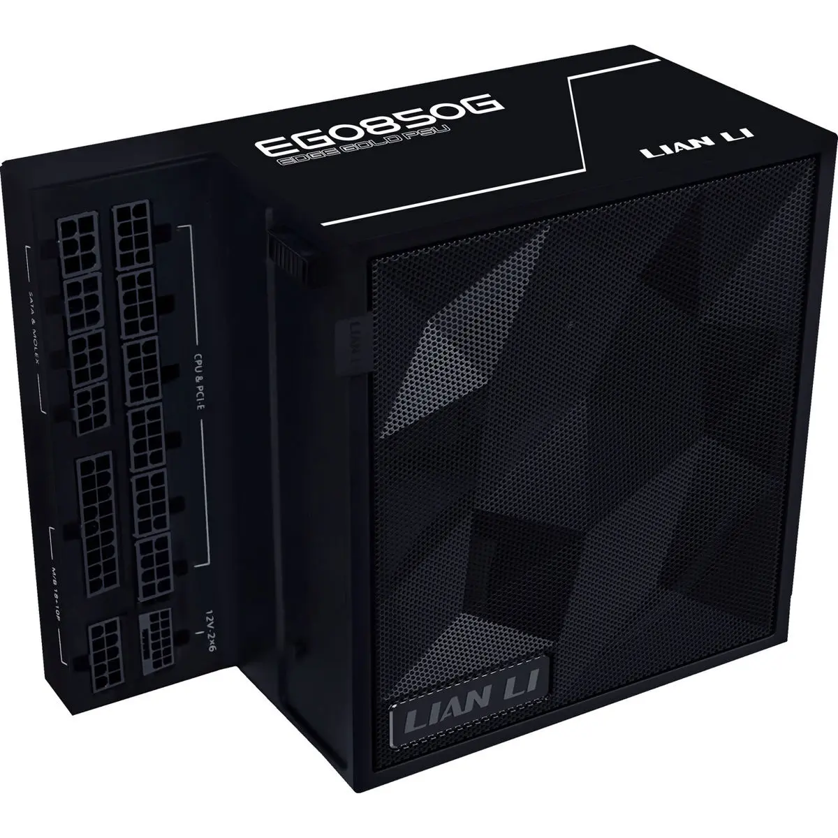 Lian-Li EG0850G EDGE GOLD 850W 80+ Gold Certified Fully Modular ATX Power Supply Unit, Black