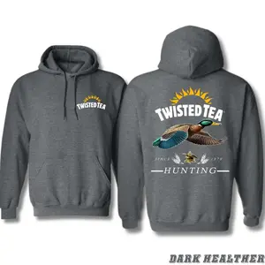 [Sale Up To 65 %] Trending Hunting Hoodie – Mallard Graphic With Twisted Tea Logo, Perfect Gift for Country Boys, Redneck Energy Trending Sweatshirt, Hoodie, Comfort Colors