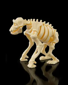 Articulated 3D Printed Skeleton Chimp - Movable Anatomical Chimpanzee Model, Gothic Skeleton Decor