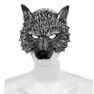 Realistic 3D Wolf Mask for Adults, Soft Faux Leather Design for Halloween, Cosplay & Masquerade Parties, Stunning and Unique Accessory