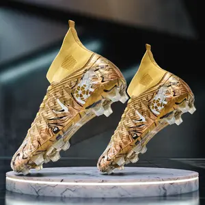 Football cleats Men's Breathable Low-Top Football Shoes with Ag Long Studs, Professional Anti-Slip Durable Sports Training Sneakers, Football Field Boots, Soccer Cleats