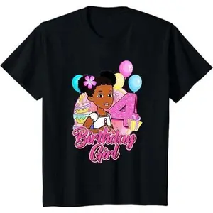 Kids 4 Year Old Birthday Gracie's Corner It's My 4th Birthday T-Shirt