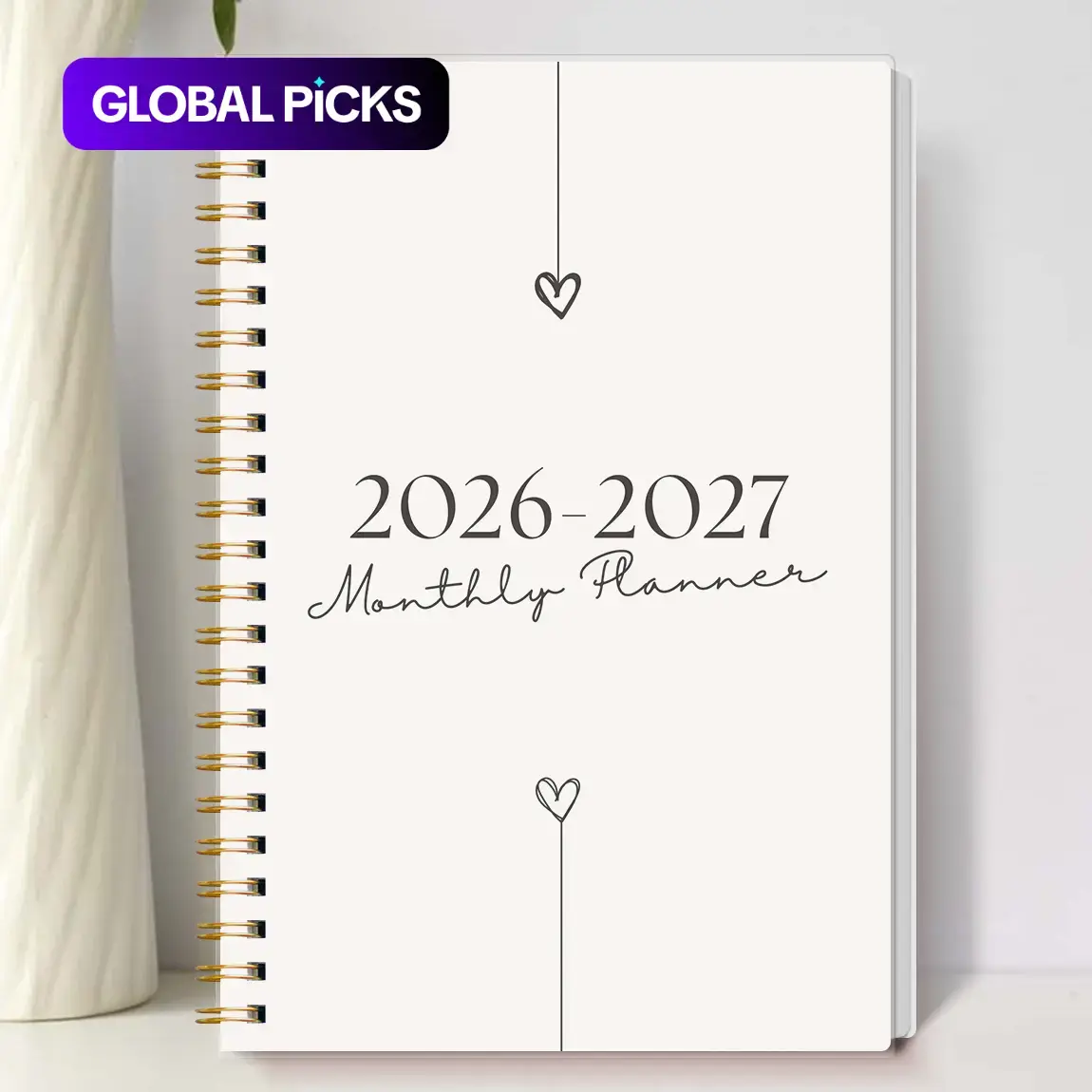 Jan 2026–Dec 2027 Monthly Planner, 24-Month College Planner, Student Planner, Academic Planner and Weekly Agenda Notebook, Weekly Planner Notepad, Simplified To-Do Planner for Productivity, Planner Calendar #GLOBAL PICKS