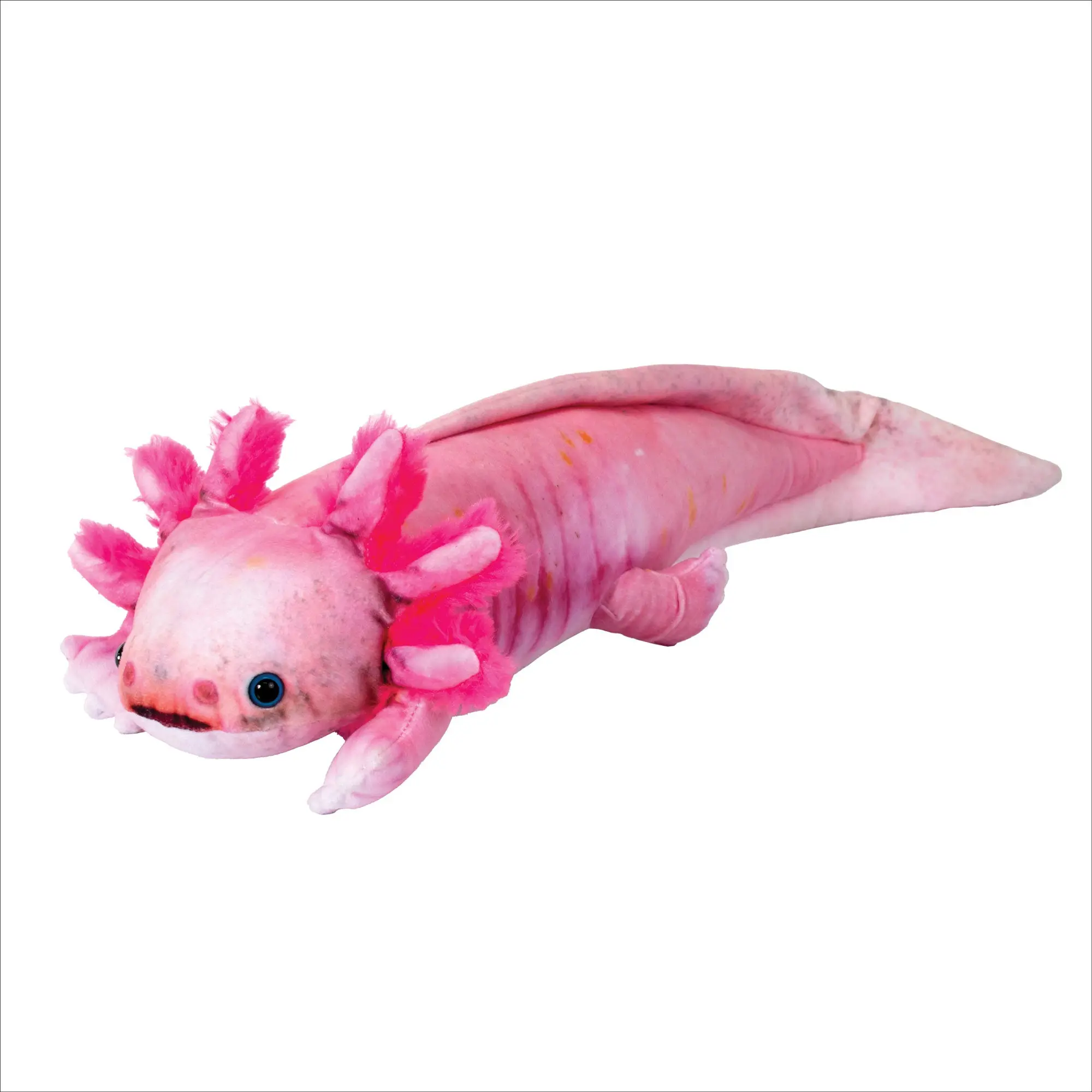 Real Planet™ Pink Axolotl Realistic Plush Stuffed Animal