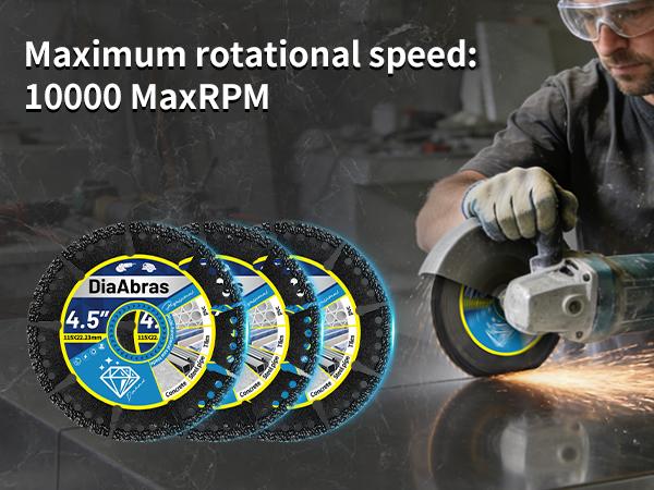 Angle grinder cutting blade iron cutting saw blade for metal alloy stainless steel angle iron rebar brazed diamond grinding wheel sharp durable fit for 4.5 inch grinder metalworking