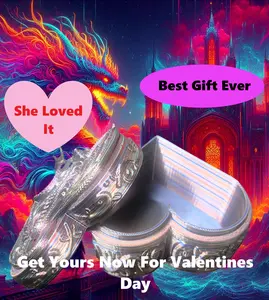 3D Printed Heart Shaped Jewelry Box, Desk, Dresser, Display Organiser Decor Room