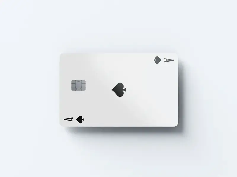 Ace of Spades Credit Card Skin, Waterproof Debit Card Sticker, Scratch Resistant Vinyl Card Cover