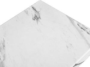 DWVO Gold Console Table, Modern Sofa Table for Living Room, Hallway, Entryway, 40 inch Narrow Entryway Table, Faux Marble White