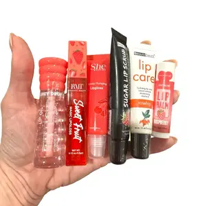 Mini Mystery Lip Bundle 4 Mystery Lip Care Items Lip Gloss Lip Oil Cosmetics Makeup Lipstick