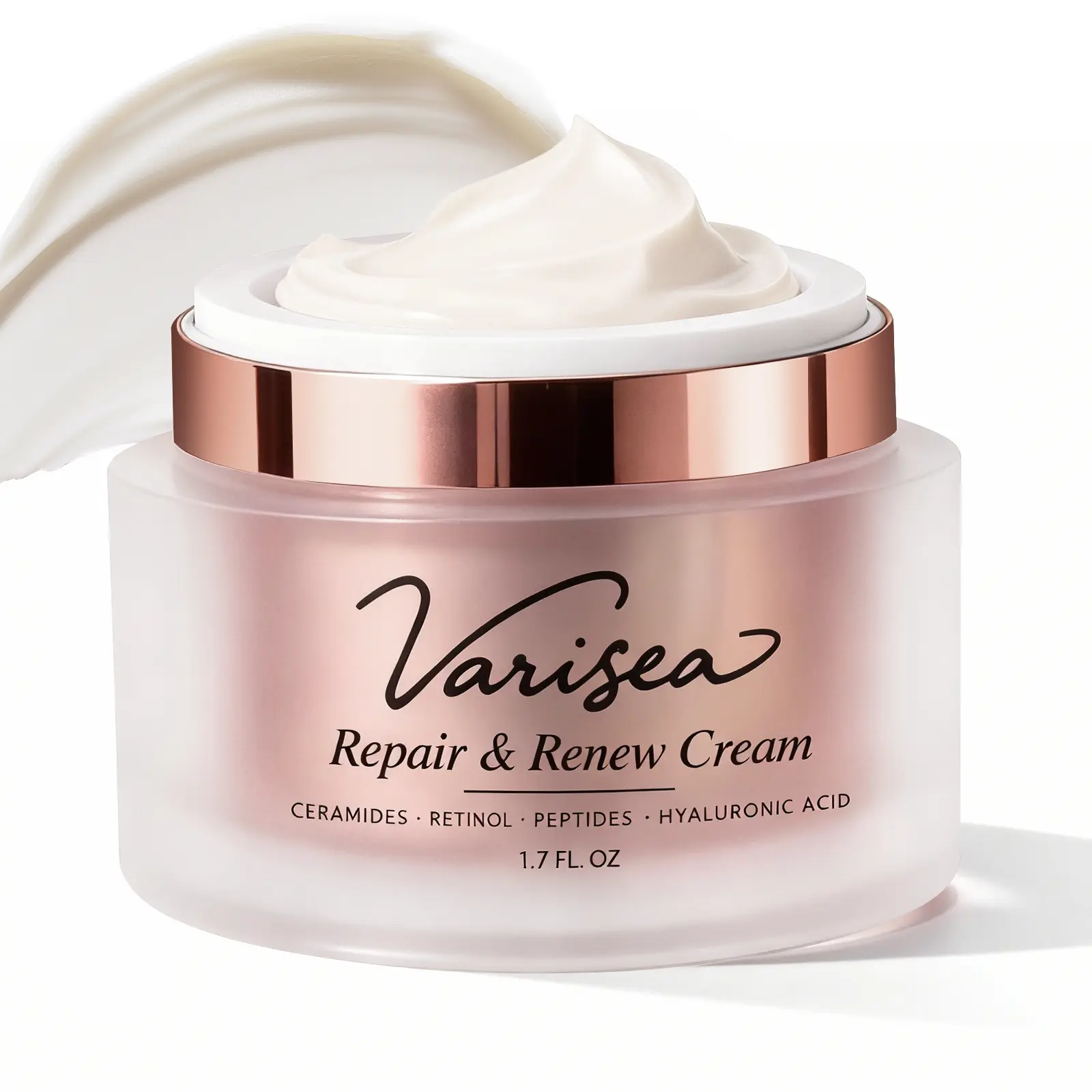 Anti-Aging Face Moisturizer with Retinol, Ceramides, Peptides & Hyaluronic Acid – Helps Maintain Skin's Moisture Barrier, Enhances Softness & Elasticity – For Face and Neck, Fragrance-Free