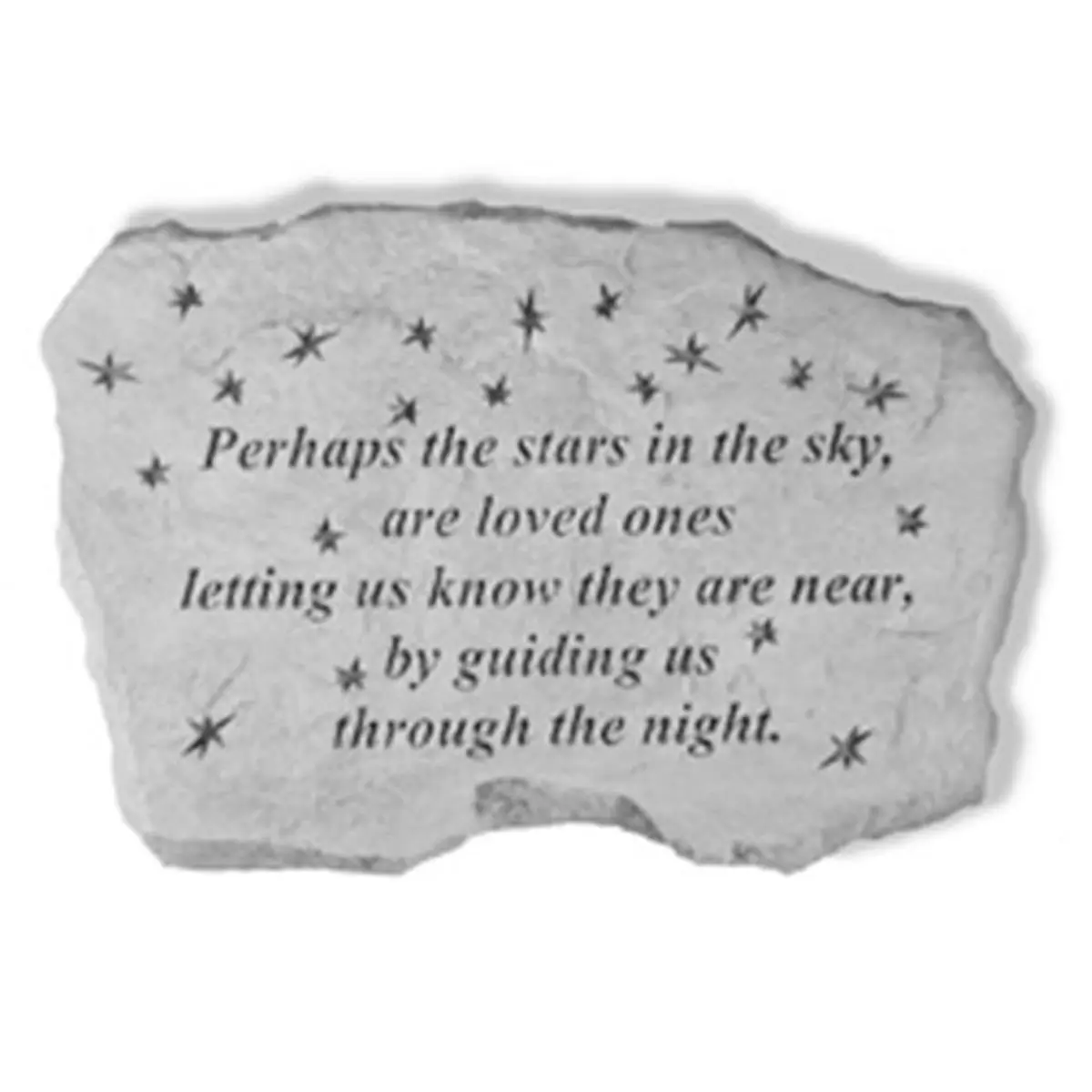 Kay Berry Inc. Commemorative Memorial Stone with Inscription, 16 in x 10 in Garden Decor for Home Improvement