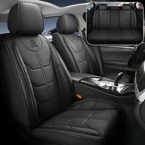 Waterproof Leather Car Seat Covers Universal Fit for SUVs Cars and Trucks Protection Against Spills and Moisture