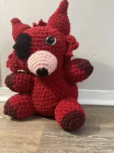 Crochet Scary Fox Animontronic Plush