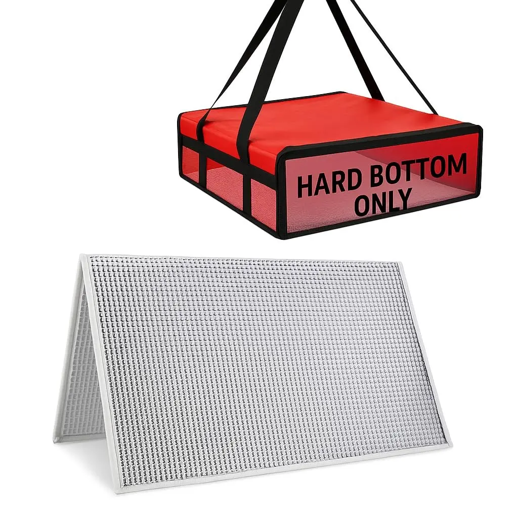 1PK Hard Bottom for 20"×20" Insulated Pizza Dlivery Bag, Rideshare Delivery Bag, Catering Picnic Styrofoam Cooler Warmer Food Bags Carrier Accessories, Pizza-delivery-bag Collapsible Board