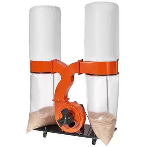 Father's Day Gift VEVOR Dual Collector Wood Workshop Dust Container 3 HP 1550 CFM Filter Cleaner