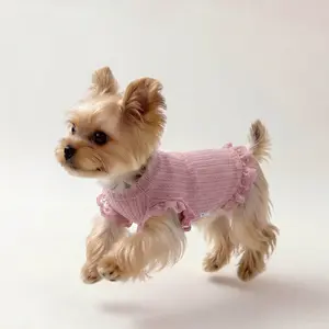 Pet Clothes Small Dogs Bichon Yorkshire Maltese Teddy Lace Spring & Autumn