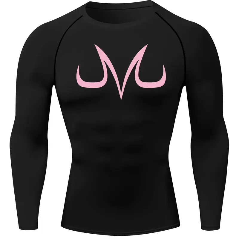 Men's Letter Print Round Neck Sports Tee, Quick Drying Long Sleeve T-shirt for Gym Workout Running, Gym Athletic Clothes, Athletic Wear, Casual Sporty Top for Fall & Winter, Athletic Tops