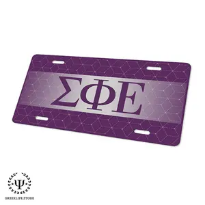 Sigma Phi Epsilon Decorative License Plate