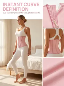Women's Waist Cincher Shaper Belt, Adjustable Shoulder Straps Tummy Control Shapewear, Compression Abdominal Trainer for Womenswear & Underwear