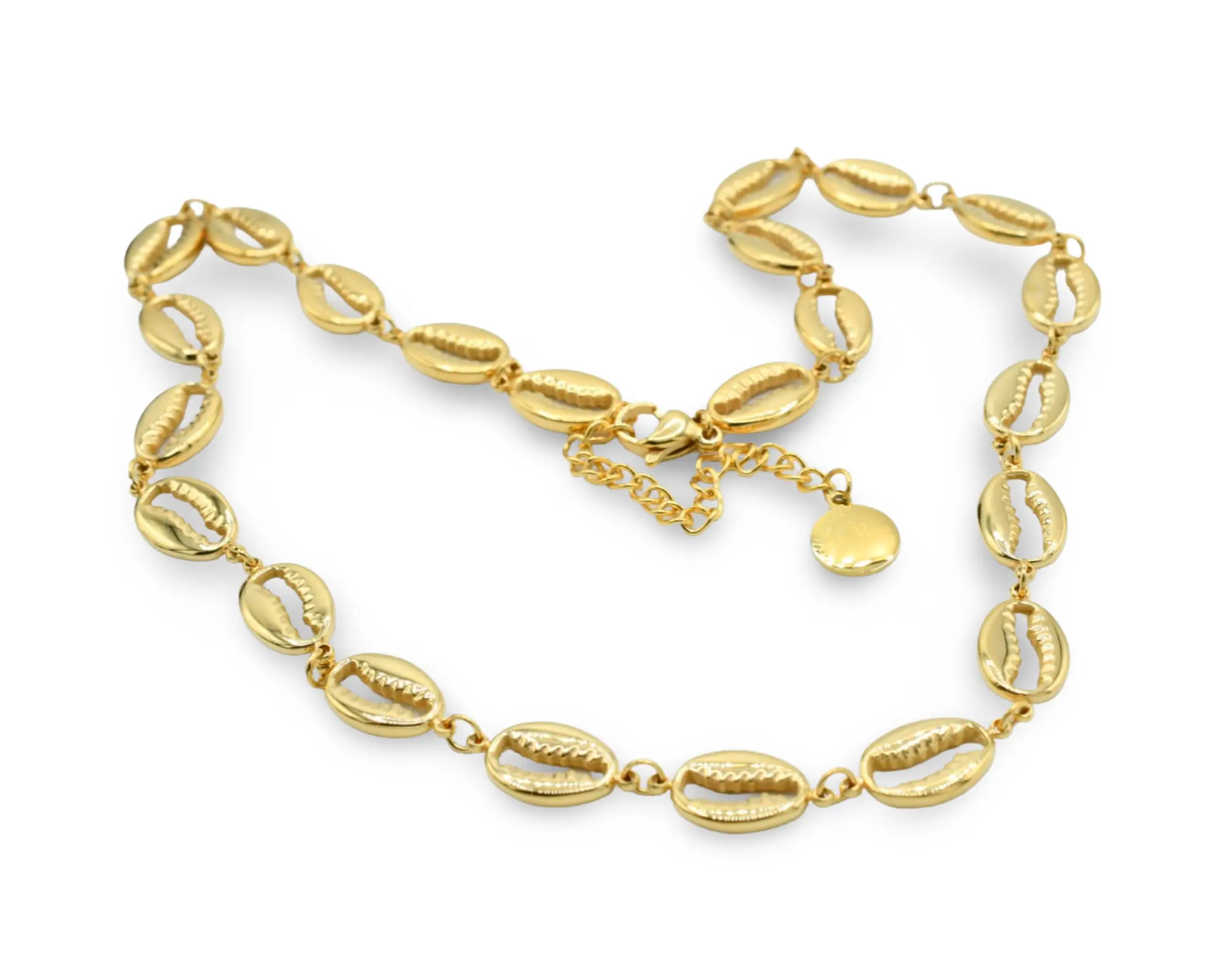 Mini Coastal Necklace - Gold-Tone Shell Design Jewelry Piece