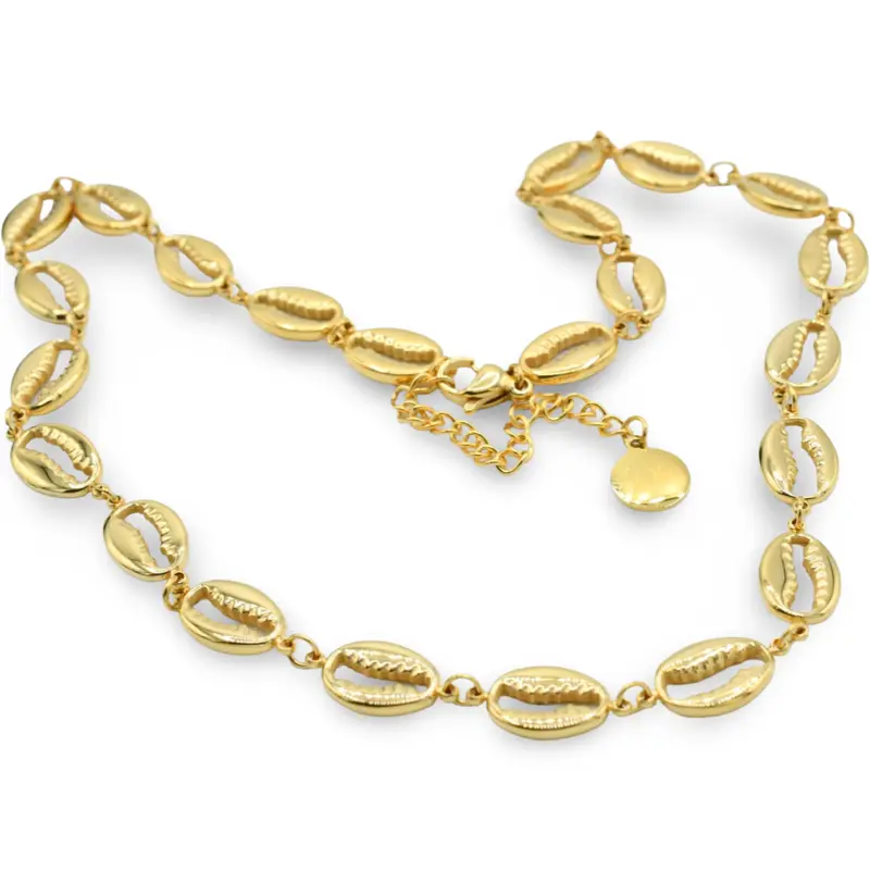 Mini Coastal Necklace - Gold-Tone Shell Design Jewelry Piece