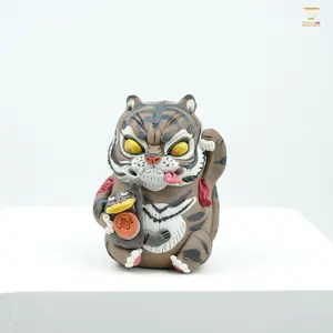 【Clay Tea Pet】Handcrafted Clay Incense Holder Playful Sculpture for Tea Table Rituals | Prosperity & Protection Decor Collectible