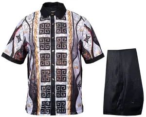 Prestige Linen Shirt/Pants Set # LUX660 Black