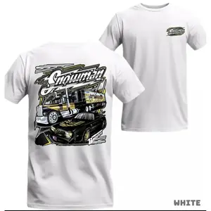 Smokey And The Bandit Snowman Graphic Tee – Cozy 100% Cotton Pullover, Colorful Screen Print, Unisex Trendy Movie Fan Gift For Him White Tee Funny T Shirttiktok Shop Deals Tiktok Shop