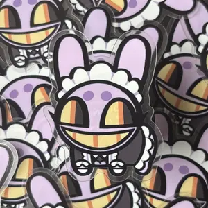 Jax maid Bunny epoxy KeychainThe Amazing Digital Circus (TADC)