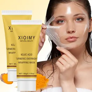 2pcs Turmeric & Arbutin Night Mask, Deep Moisturizing Cleansing Facial Skin Care, Smooth Soft Hydrated Skin, Suitable for All Skin Types